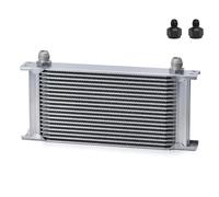 Oil Cooler Engine Engine Transmission Oil Cooler With 10AN Female To 8AN 6AN 19 Row Universal British Type Aluminum(Yellow)