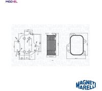 OIL COOLER ENGINE OIL 350300005700 FOR SKODA KAMIQ KAROQ OCTAVIA/IV/Combi/III