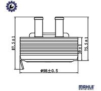 MAHLE ORIGINAL CLC 197 000S Engine oil cooler