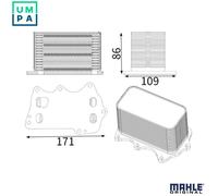 Engine Oil Cooler MAHLE Fits BMW 1 Van 2 Coupe G20 3 G21 5 7 15-23 11428583901