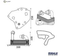 MAHLE CLC 419 000S Engine oil cooler