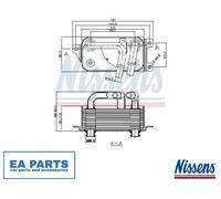 Oil Cooler, engine oil for BMW E60 E61 E63 E64 NISSENS 90623