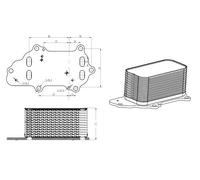 NRF 31848 Engine oil cooler