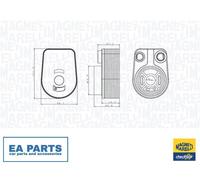 Oil Cooler, engine oil for DACIA DOKKER DUSTER MAGNETI MARELLI 350300002800