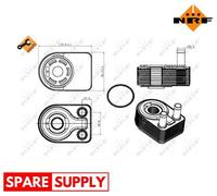 OIL COOLER, ENGINE OIL FOR FORD B-MAX C-MAX ECOSPORT FIESTA NRF 31312