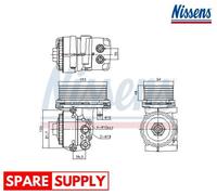 OIL COOLER, ENGINE OIL FOR FORD MONDEO TRANSIT NISSENS 91327