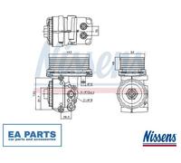 Oil Cooler, engine oil for FORD MONDEO TRANSIT NISSENS 91327