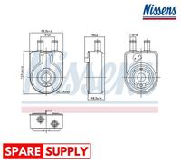 OIL COOLER, ENGINE OIL FOR HYUNDAI ELANTRA GT I30 FASTBACK NISSENS 91448