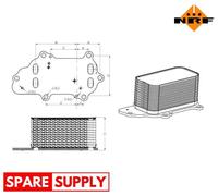 OIL COOLER, ENGINE OIL FOR JEEP GRAND CHEROKEE NRF 31848