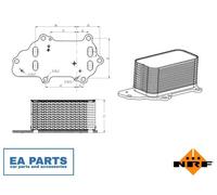 Oil Cooler, engine oil for JEEP GRAND CHEROKEE NRF 31848