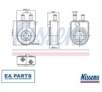 Oil Cooler, engine oil for KIA K5 OPTIMA Sportswagon SORENTO NISSENS 91448