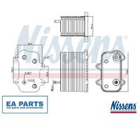 Oil Cooler, engine oil for PORSCHE BOXSTER NISSENS 90938