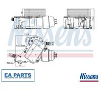 Oil Cooler, engine oil for RENAULT ESPACE FLUENCE NISSENS 91339