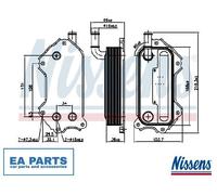Oil Cooler, engine oil for TOYOTA ALTIS AURIS AVENSIS NISSENS 91117