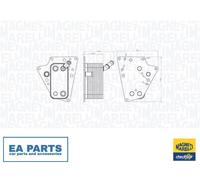 Oil Cooler, engine oil for VAUXHALL ASTRA ASTRAVAN MAGNETI MARELLI 350300001500