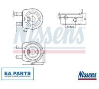 Oil Cooler, engine oil for VOLVO 940 960 S40 S90 NISSENS 90850