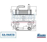 Oil Cooler, engine oil for VOLVO C30 C70 S40 S60 NISSENS 90714