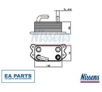 Oil Cooler, engine oil for VOLVO C30 C70 S40 S60 NISSENS 90738