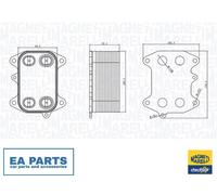 Oil Cooler, engine oil for VW AMAROK BEETLE BORA MAGNETI MARELLI 350300003300