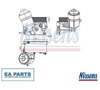 Oil Cooler, engine oil for VW CARAVELLE T5 Bus EUROVAN T5 MULTIVAN NISSENS 91310