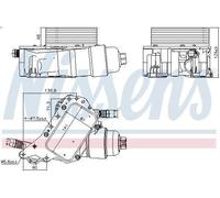 Oil Cooler, engine oil NISSENS 91339 for RENAULT ESPACE V (JR_) 1.6 2015-2023