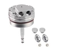 Oil cooler Filter Lid Cover Cap AN10 Fittings & 2 Ports Fit For B-W M52 M54 M56 E46 E39 E60 E61 X3X5 Z3Z4 328i 325i 525i 530i(Silver)