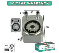 Oil Cooler for Audi A3 8P, A4 B8, A5 8T, A6 C6, Q5 2.0 TDI & Quattro - Water Cooled OEM 38 117 021 B/C/A/E (TVW038117021B)