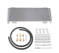 Oil Cooler LPD47391 Heavy Duty Transmission with Mounting Hardware Performance Oil Cooler Low Pressure Drop Transmission Silver
