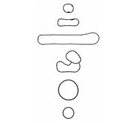 GASKET SET OIL COOLER 77006500 FOR M9T890/898 2.3L M9T690/672/676/678/692 2.3L
