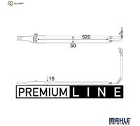Power steering oil cooler CLC 10 000P MAHLE for MERCEDES-BENZ VITO / MIXTO Van
