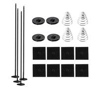 Oil Cooler Ties, Vehicle Cable Ties, General Radiator Clips with Fasteners for Car AC Condenser Cooling System Maintenance Repair Installation Air Conditioner Accessories