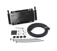 Oil Cooler Universal Transmission Oil Cooler Automatic Manual Aluminum Radiador Gearbox Rapid Cool Plate and Fin 11 15 20 26 Row(11 ROW)