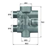 MAHLE ORIGINAL TO 9 75 Thermostat, oil cooling