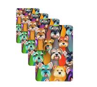 Oil Cute Schnauzer Dogs Car Air Freshener Cards for Women Men 4 Pack Cute Car Accessories Long Lasting Scent Car Diffuser Hanging Auto Aromatherapy Tablets Car Fresheners Gifts