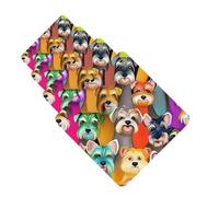 Oil Cute Schnauzer Dogs Car Air Freshener Cards for Women Men 4 Pack Cute Car Accessories Long Lasting Scent Car Diffuser Hanging Auto Aromatherapy Tablets Car Fresheners Gifts