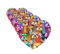 Oil Cute Schnauzer Dogs Car Air Freshener Cards for Women Men 4 Pack Cute Car Accessories Long Lasting Scent Car Diffuser Hanging Auto Aromatherapy Tablets Car Fresheners Gifts