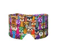 Oil Cute Schnauzer Dogs Print Cooling Sleep Eye Mask for Sleeping in Total Darkness,Sleep Mask Soft,Gifts for Men Women