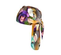 Oil Cute Schnauzer Dogs Print Cycling Cap Breathable Headwear