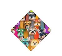 Oil Cute Schnauzer Dogs Printing 10 Pcs Car Air Freshener Hanging Sheets Scented Hanging Sheets With Rope For Home