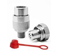 Oil Cylinder Quick Connector for Pneumatic Pumps with High Pressure Resistance and Galvanized Treatment for Longevity (Steel ball-NPT3/8)