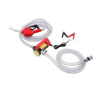 Oil Diesel Transfer Pump, 12V 9.9GPM Electric Fuel Transfer Pump Kit with Automatic Shut Off Nozzle, 45L/Min Electric Diesel Transfer Pump with 2M Inlet Hose and 4M Outlet Hose