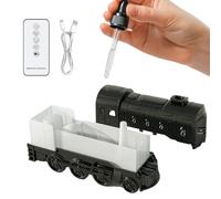 Oil Diffuser | 7 Colorful Lights Train Decor Air Humidifier with Remote Control for Home Bedroom Yoga Studio Meditation