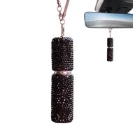 Oil Diffuser For Car - Car Air Freshener Diffuser Bottle, Cars Rearview Mirror Perfume Bottle, 5ml Portable Rearview Mirror Accessory, Refillable Rhinestone Air Freshener, 8.8x2.5cm Dimensions