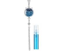 Oil Diffuser Pendant - Car Scent Charm, Mirror Hanging Decor | Aromatherapy Bottle Accessory Decoration, Fragrance Vent Clip Ornament, Air Refresher for Automotive Rearview Interior Cabin Use