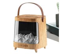 Oil Diffuser with Flame - Air Humidifier with 7 Colors Light and Flame Effect, Quiet Remote Control with Timer 200ml Intelligent Aromatherapy Machine