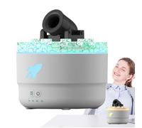 Oil Diffusers For Home - Turret Oil Fragrance Diffuser | Flame Air Diffuser, Humidifier Air Diffuser With 7 Colors Volcanic Light, Timer, Stop Protection