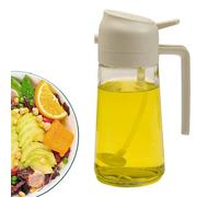 Oil Dispenser Bottle, 600ml Oil Dispenser and Oil Sprayer, 2 in 1 Oil Dispenser Bottle, Oil Dispenser Bottle for Kitchen, Oil Bottles for Kitchen with Handle, Leakproof Cooking Oil Container for BBQ