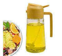 Oil Dispenser Bottle, 600ml Oil Dispenser and Oil Sprayer, 2 in 1 Oil Dispenser Bottle, Oil Dispenser Bottle for Kitchen, Oil Bottles for Kitchen with Handle, Leakproof Cooking Oil Container for BBQ