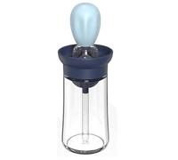 Oil Dispenser , Oil Bottle with Silicone Brush Spout Leakproof Condiment Container, 2 in 1 Squeeze Dispenser Bottle for Kitchen Cooking, Baking, BBQ,Marinating, Sauce Butter Oil, Barbecue (Blue)