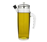Oil Dispenser Olive Oil Bottle With Measurements Cooking Oil Vinegar Easy Refill Non-Drip Spout Oil Pourer Jug With Handle Kitchen, Acrylic Plastic (350ml)